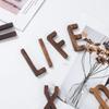 Home Decoration Letters Combination Wooden Alphabet Black Walnut Letter Decorative Nordic Style