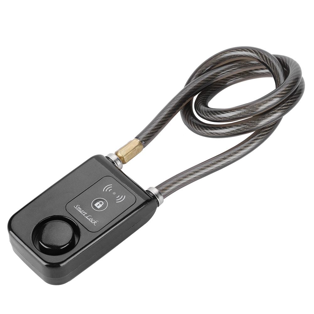 80 см умный бесключевой Bluetooth-замок водонепроницаемый 110 дБ тросовый противоугонный сигнальный велосипедный замок