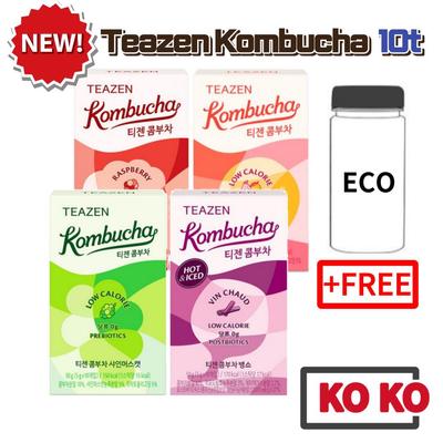 Teazen Порошок чайного гриба 3 новых вкуса / малина, блестящий мушкет, манго-гуава, бангшоу