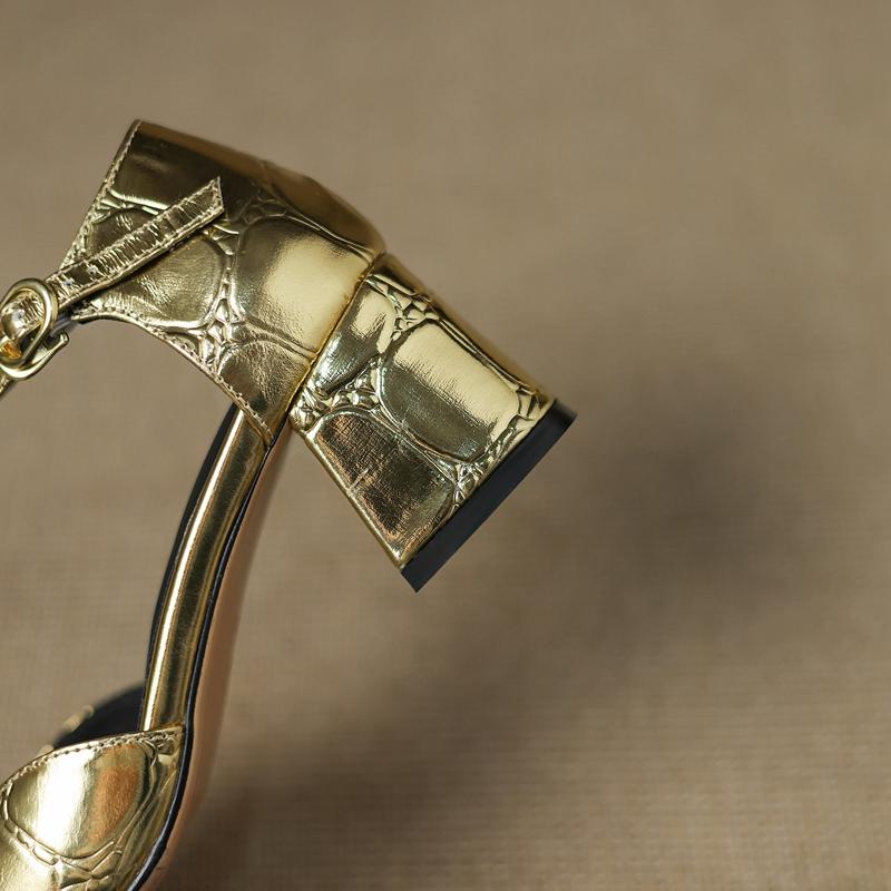 Модные женские новые весенне-летние цветные кожаные туфли с квадратным носком на высоком каблуке, сандалии с крупной эластичной пряжкой на ремне