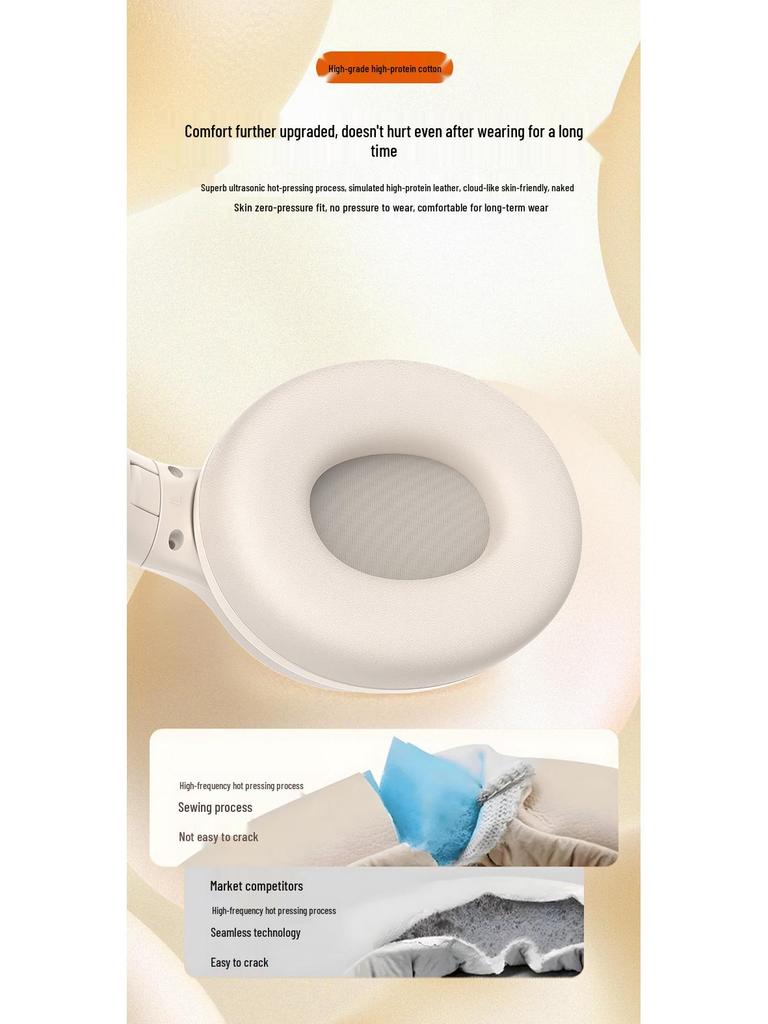 ANC Wireless Over-Ear Headphones: Active Noise Cancelling, Super Bass, Long Battery Life, Bluetooth