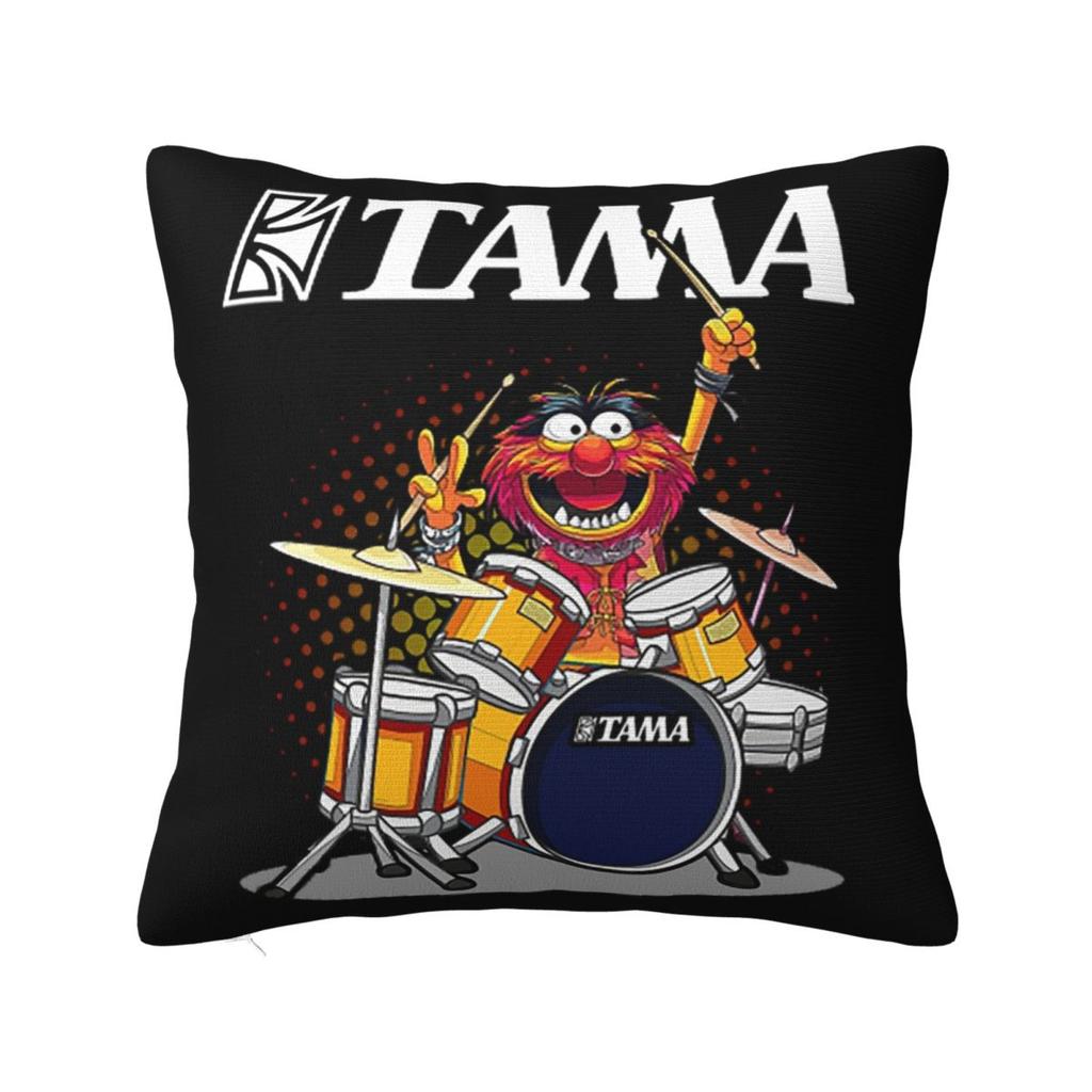 Animal Drummer Square Pillowcase Cushion Cover Decorative Pillow Case Throw Pillow Cover for Home Bedroom Car