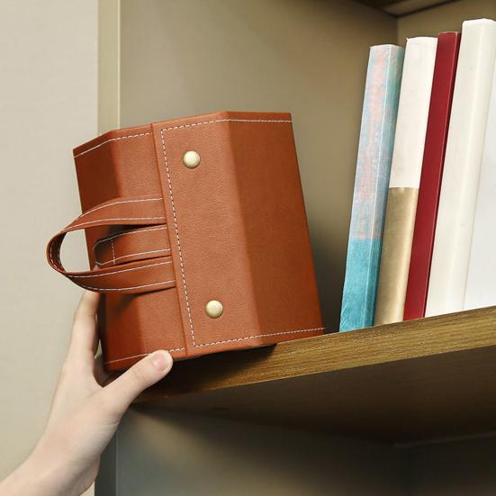 Дорожный футляр для очков Yousheng, складной, с застежкой-кнопкой, петлей для подвешивания, внутренним зеркалом, органайзером для солнцезащитных очков, защитной сумкой из веганской кожи