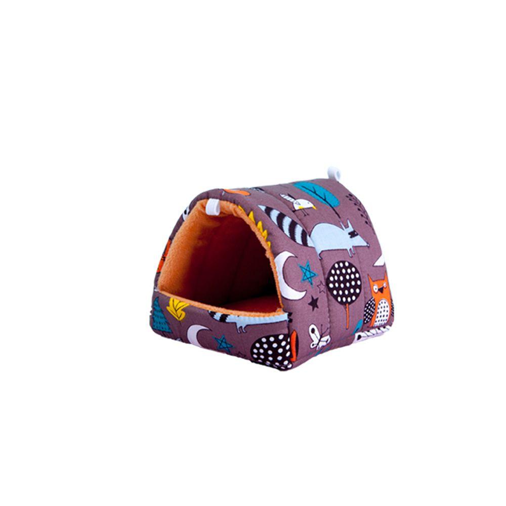 Мягкая удобная зимняя мини-клетка для хомяка, гнездо для морской свинки, спальное место для маленького животного, теплый коврик