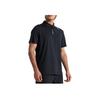 Mizuno Essential Series Solid Color 3D Logo Design Casual Cool Breathable Short Sleeve Polo Shirt Men Polo Shirts Black K2CA41E2-09