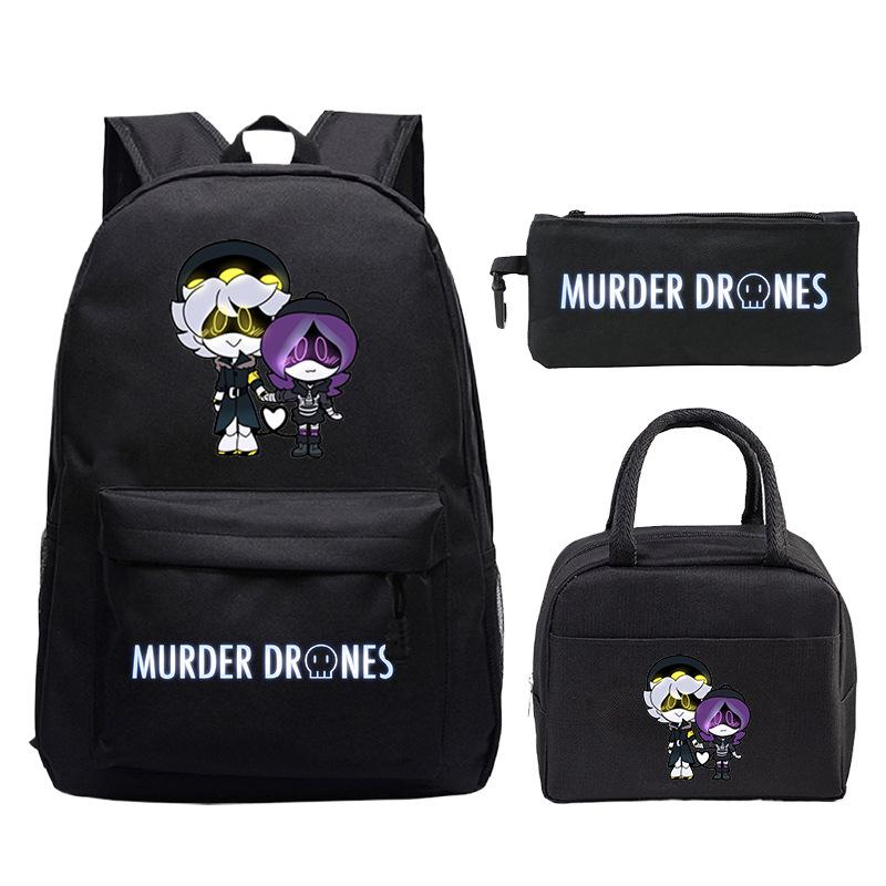 Drones Cartoon Printed Children'S Backpack Set Student School Bag Lunch Bag Casual Pencil Bag
