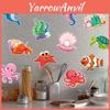 Kids Birthday Marine Theme Wall Stickers With Starfish Turtles Sharks Design For Party Decorations And Photo Scene