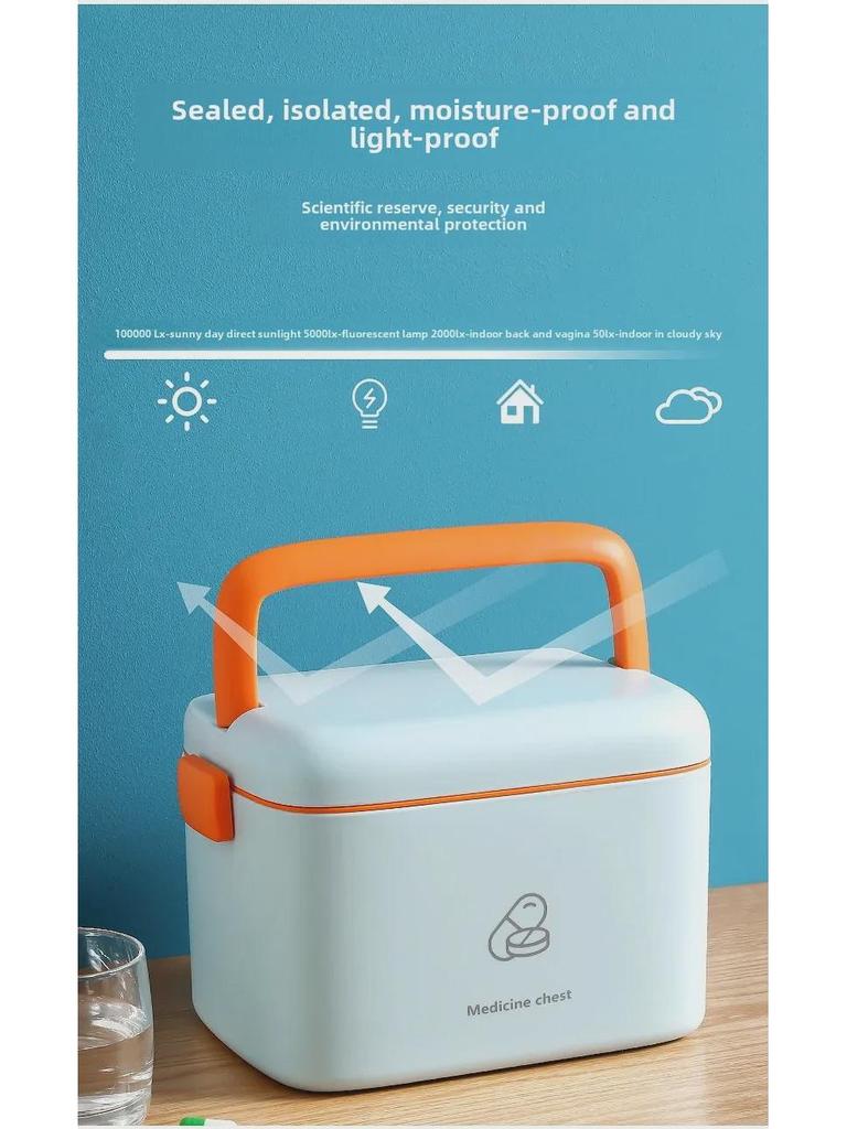 Большая переносная аптечка: Семейный набор с многофункциональным хранилищем для экстренных случаев и домашнего использования