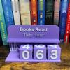 Wear Resist 3D Book Read Counter 3D Printed Reading Log New Bookshelf Counter  Librarian Desk