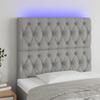 VidaXL LED Headboard Bedroom Furniture Single Bed Accessory Headboard Interior Light Grey 3122742
