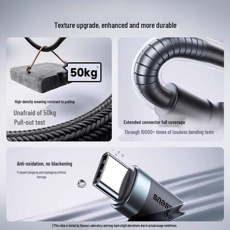 Baseus Кабель Type-C — Type-C для быстрой зарядки 60 Вт PD