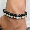 Новый популярный модный браслет из вулканического камня с тигровым глазом для пар, 6 мм, натуральный камень, браслет