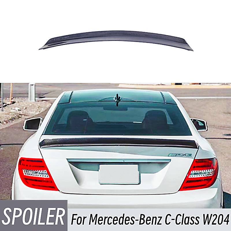 Для 2007-2014 Mercedes-Benz C-Class W204 C180 C200 C260 C300 C63 4 двери купе карбоновый задний багажник крышка автомобиля спойлер крылья