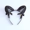 Сексуальные аксессуары для волос, забавные аксессуары, колокольчики, полые кошачьи ушки, повязки на голову, кружево, милые аксессуары для повязок на голову, головные уборы оптом.