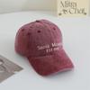 Japanese English Letters Baseball Cap Neutral Style Men and Women Can Wear Retro Soft Top Baseball Hats To Make Their Faces Look Small