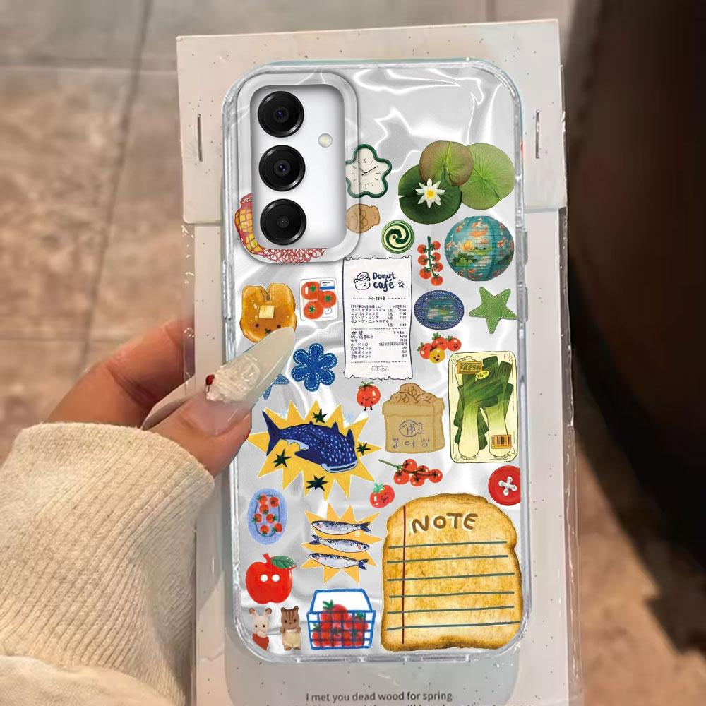 Винный лимонный чехол для телефона с морским пейзажем для Samsung Galaxy A55 A07 A17 A56 A36 A26 A16 A53 A06 A14 A24 A34 A54 A15 A25 A35