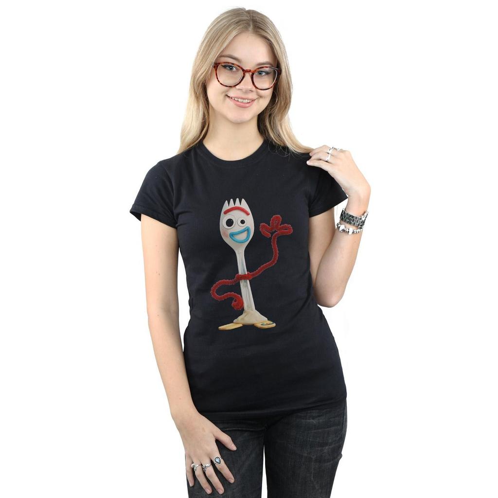 Disney Womens/Ladies Toy Story 4 Forky Cotton T-Shirt