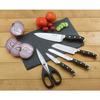 McCook 6-Piece Knife Set - Multifunctional santoku knife, gyuto knife, bread knife, paring knife, kitchen scissors, chef's knife, and vegetable knife