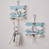 Coat Hook with Hanging Holes No Drilling Needed Hooks Marine Style Iron Wall Hook for Entryway Bathroom Kitchen Keys