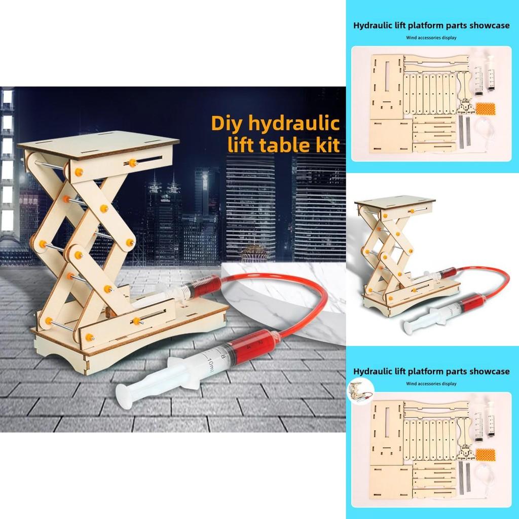 Деревянный гидравлический подъемник для детей, научный DIY-набор с обучающей физической игрушкой для детей