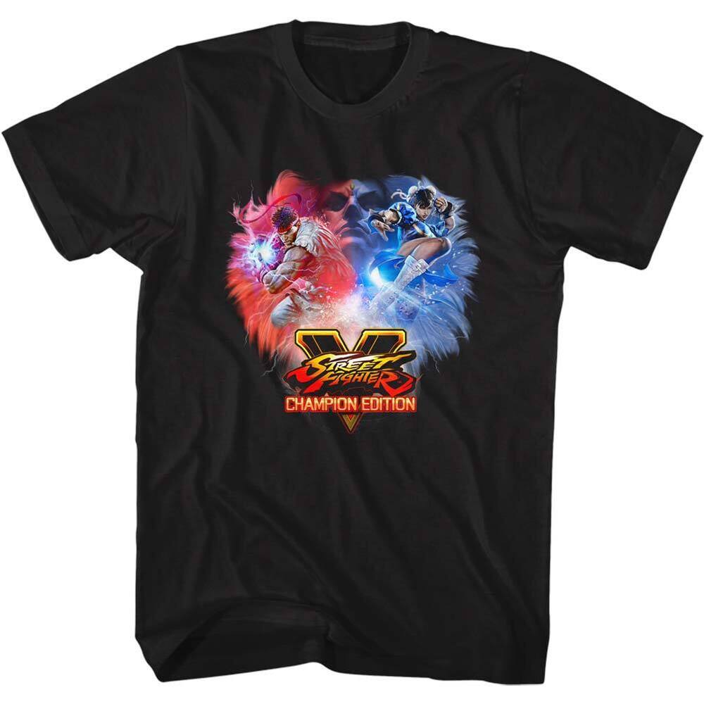 Черная футболка унисекс Street Fighter Champion