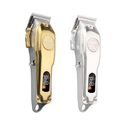Профессиональный цифровой дисплей электрическая машинка для стрижки волос Масло Нажмите и отрежьте Длительный срок службы батареи Электрический фейдер