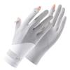 Summer sunscreen gloves women's ice silk sleeves driving sports thin non-slip elastic spring