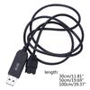 Кабель-адаптер питания USB на 4-контактный разъем для ПК-вентилятора с оплеткой, повышающий напряжение 12 В/5 В, USB A папа/маленький 4-контактный, 30/50/100 см