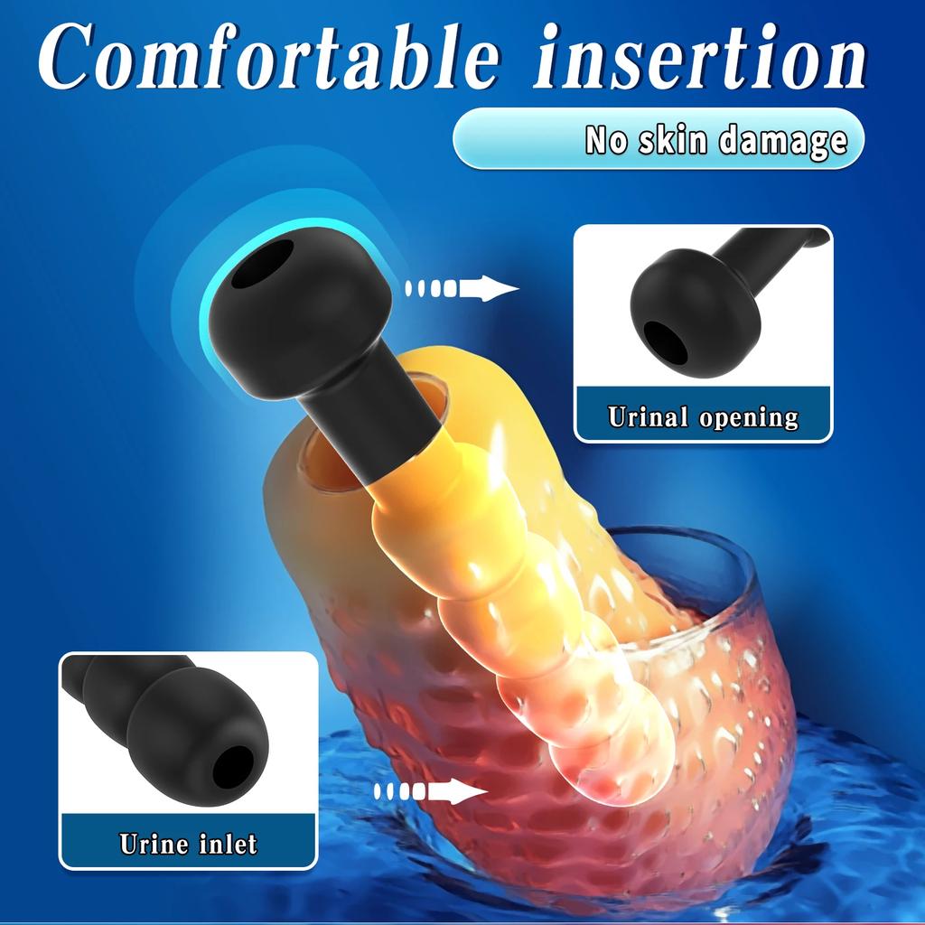 Заводские продажи Силиконовая пробка для пениса Уретральные игрушки для мужчин Палочка для лошадиного глаза Уретральный зонд Катетер для дилатации уретры Секс-шоп