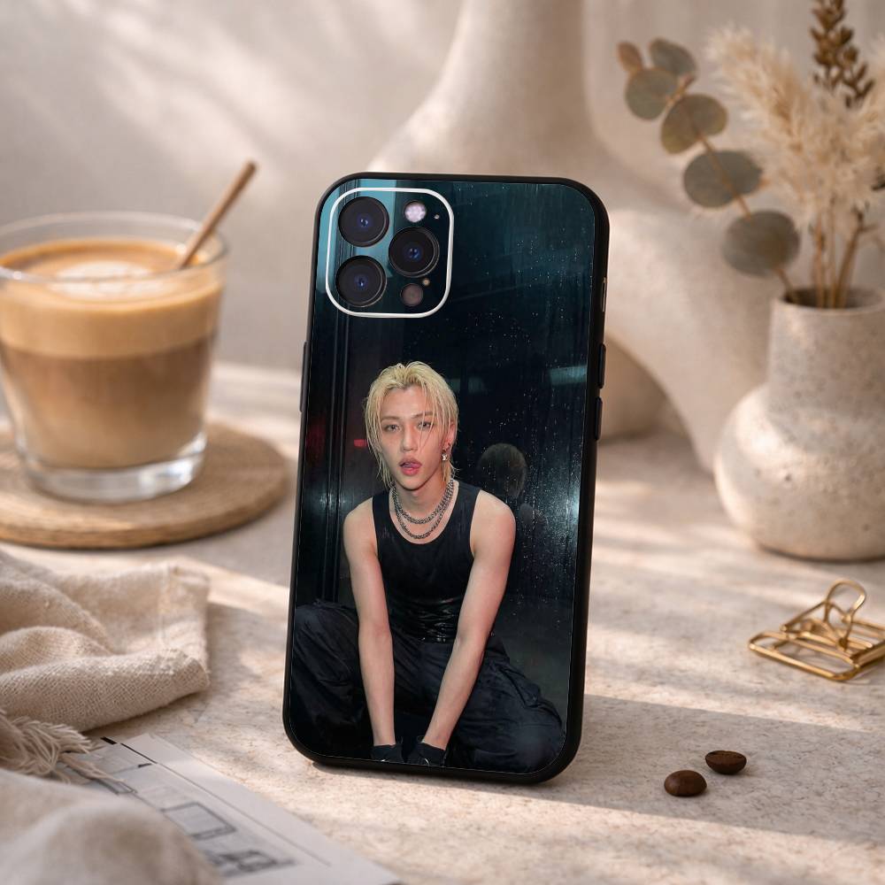 F-Felix Lee S-SKZ Karm Phone Case For iPhone17,16,15,14,13,12Plus,Pro Max,XS,5G Soft Silicone Black Cover