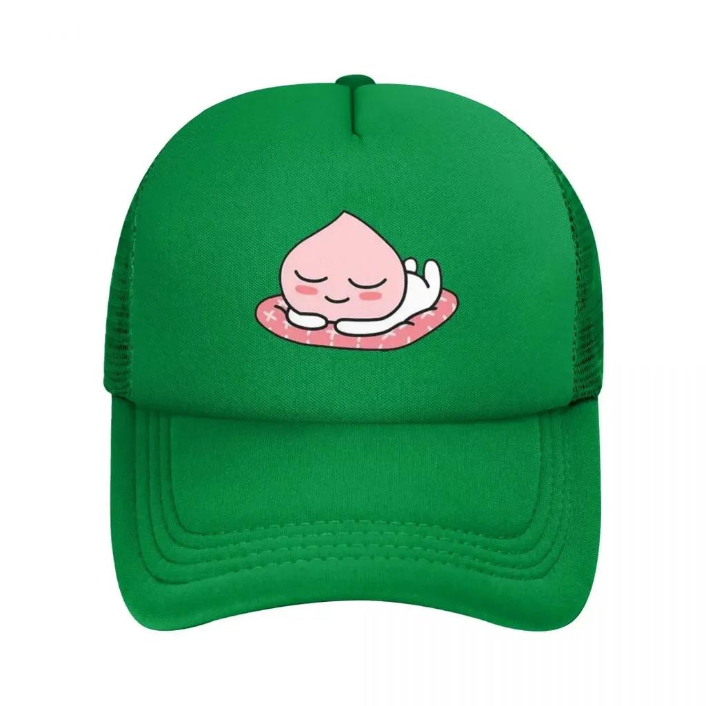 Apeach Is Having A Rest Mesh Baseball Caps Snapback Fashion Baseball Hats Breathable Casual Casquette Outdoor Unisex