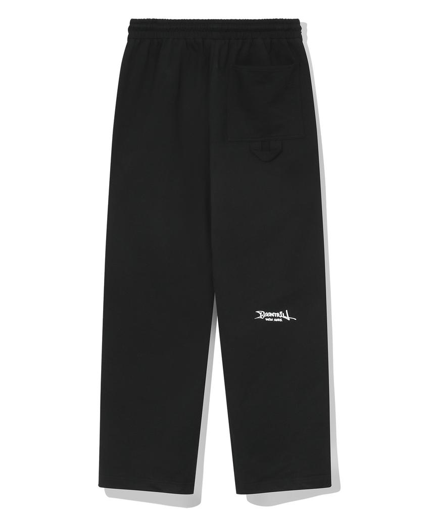 BEENTRILL Script Fatigue Sweatpants (Black)