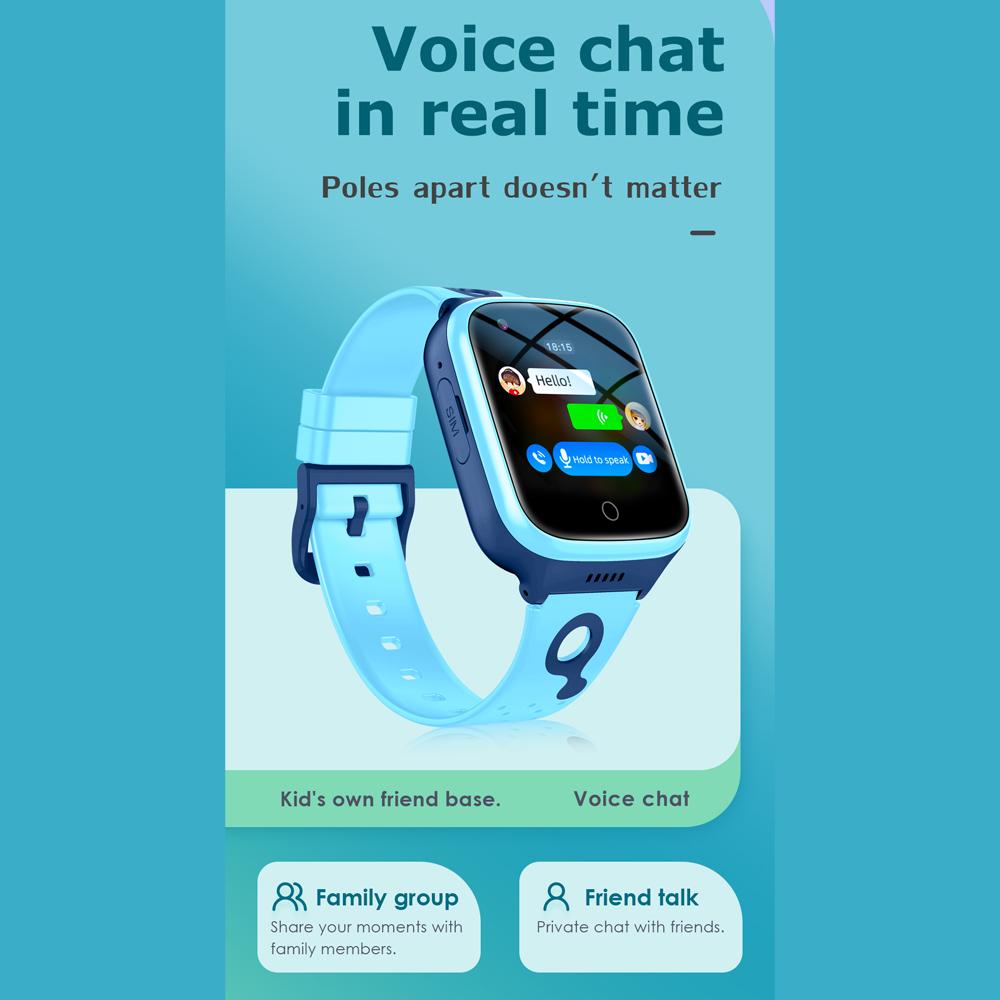 4 г детские умные часы с камерой Sos, водонепроницаемые GPS, Wi-Fi, монитор для видеозвонков, трекер местоположения, умные часы, детские часы