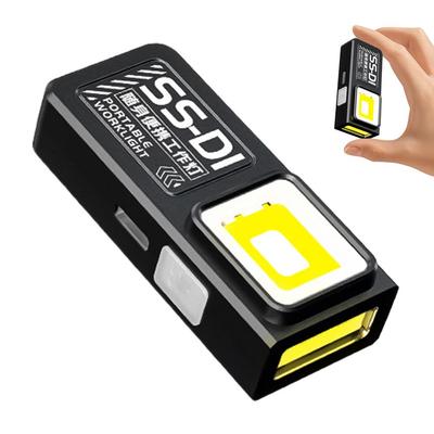 Мощный Мини COB EDC Брелок-фонарик Перезаряжаемый Мини-фонарь Карманный фонарь Широкий Рабочий свет С магнитом Для экстренных случаев