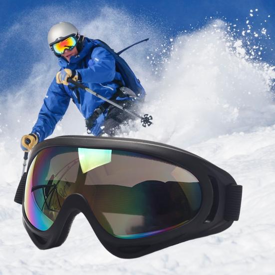 Лыжные очки с защитой от ультрафиолета, противотуманные, регулируемые ремешки, ветрозащитные очки для сноуборда для мужчин и женщин, велосипедные очки, мотоциклетные очки для альпинизма