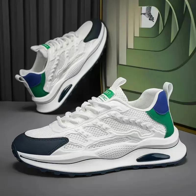 Мужская повседневная спортивная обувь, дышащие легкие кроссовки, уличные сетчатые черные кроссовки, спортивная обувь для бега, теннис, прогулочная обувь