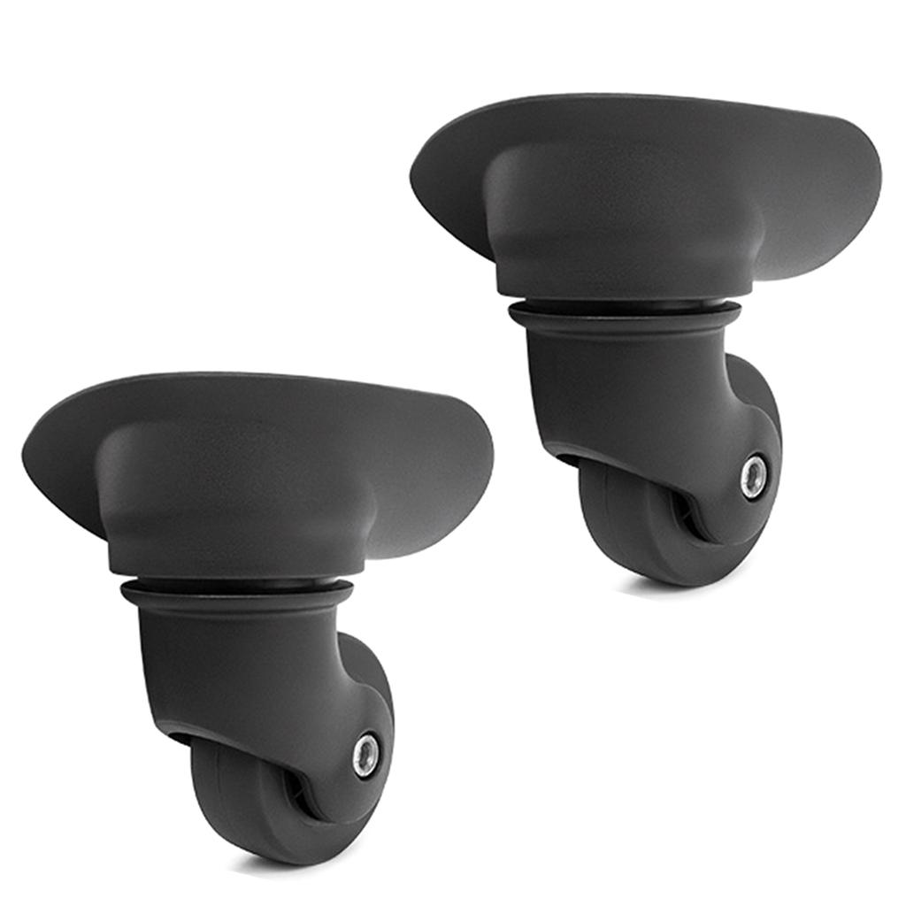 2 шт. сменные роликовые колеса для тележки, сверхпрочные роликовые колеса для багажной коробки, чемодана, поворотные на 360 градусов, бесшумные колеса