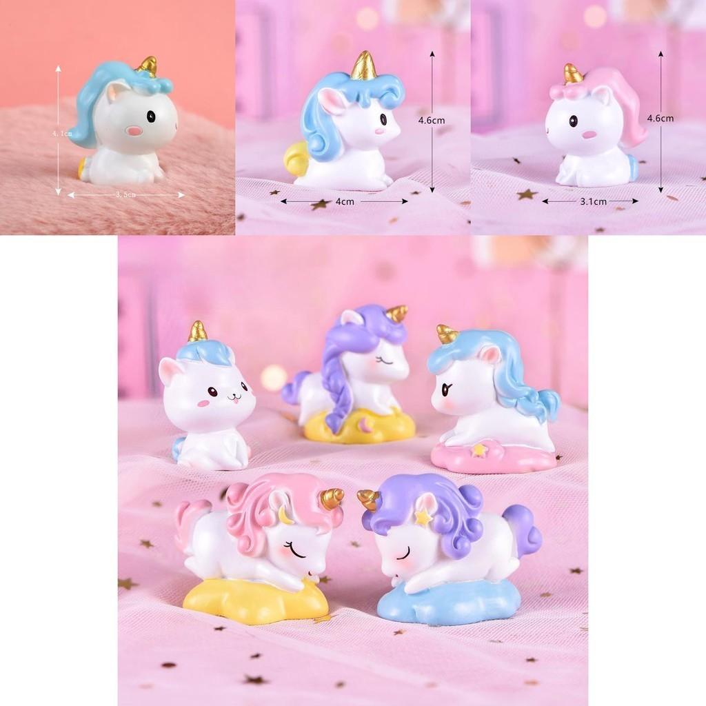 Charming Resin Unicorn Figurine For Whimsical Cake Decoration Desktop Decoration
