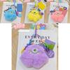 Soft Plush Monster Phone Chain Whimsical Cartoon Keyring Perfect For Key Accessories