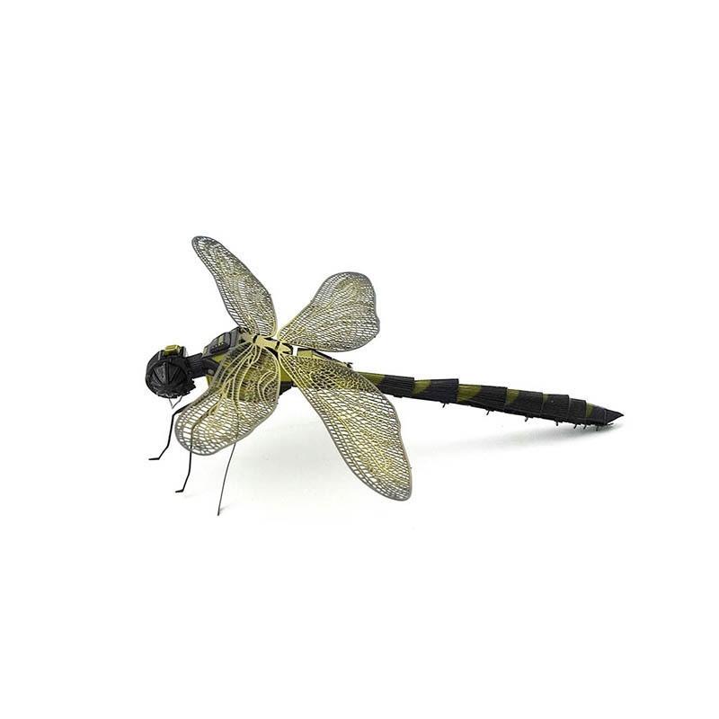 1 Set Jigsaw Puzzle Toys Insect Series Diy Mini Assembling 3D Metal Puzzle Color Dragonfly Model For Kids 14+ Adult Gift