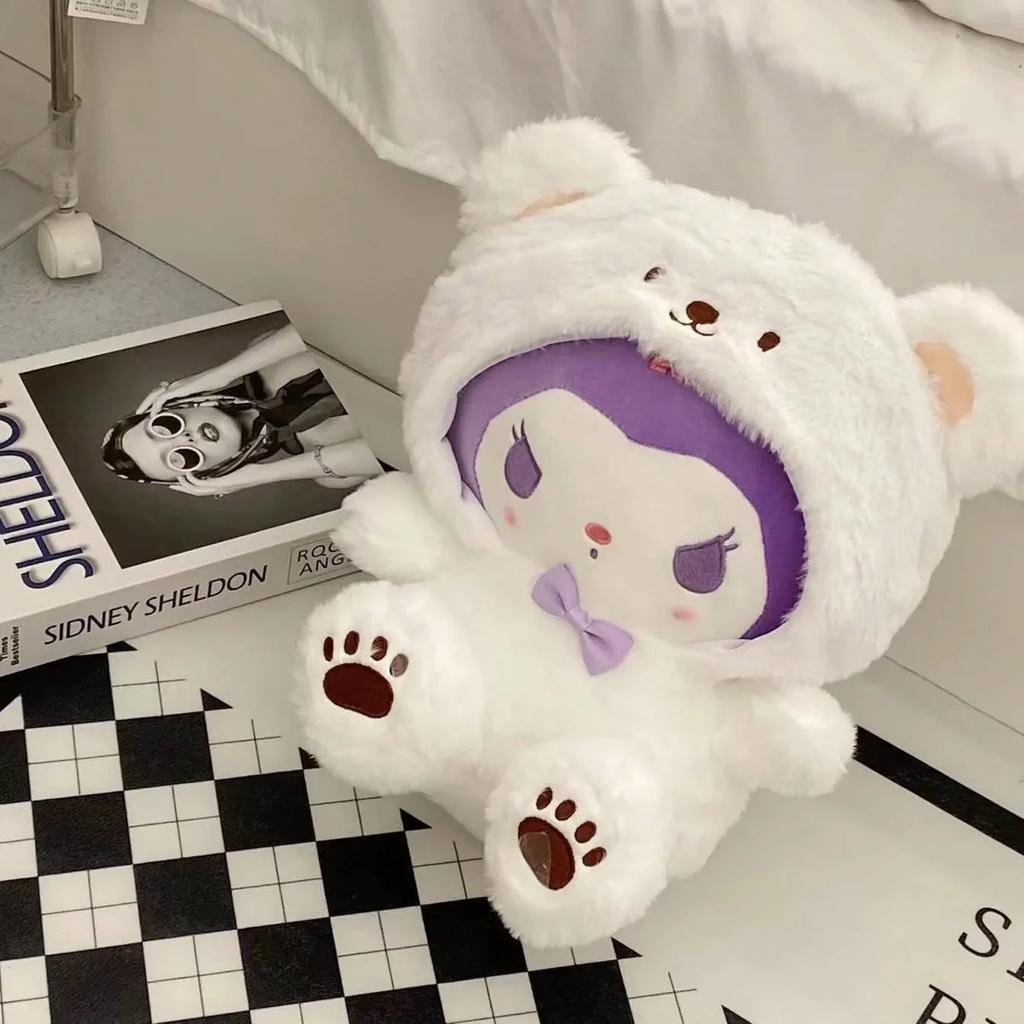 Плюшевые игрушки Sanrio Кавайные Sanrio Куроми Моя Мелоди Синнаморолл Плюшевые Игрушки Кукла Подушка Аниме Мультфильм Детские Подарки Украшение Комнаты Куклы.