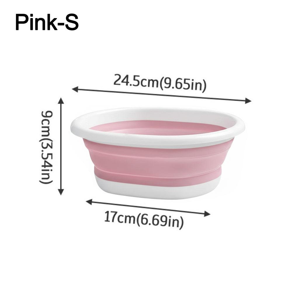 New Plastic Folding Basins Hangable Easy to Carry Folding Laundry Tub Wash Basin for Home Student Dormitory