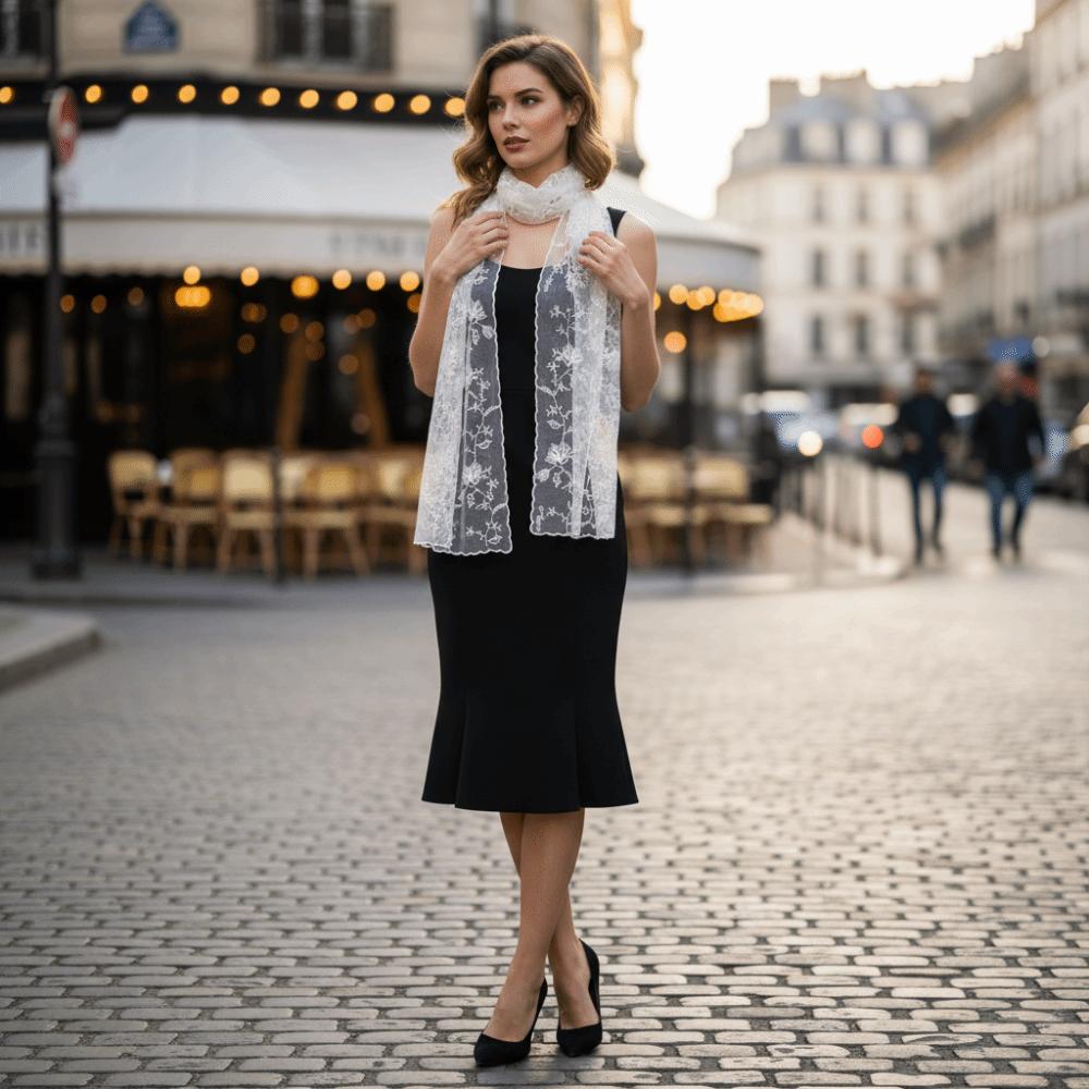 Retro Sunscreen Shawl Solid Color Female Headscarf Casual Women's Lace Scarf