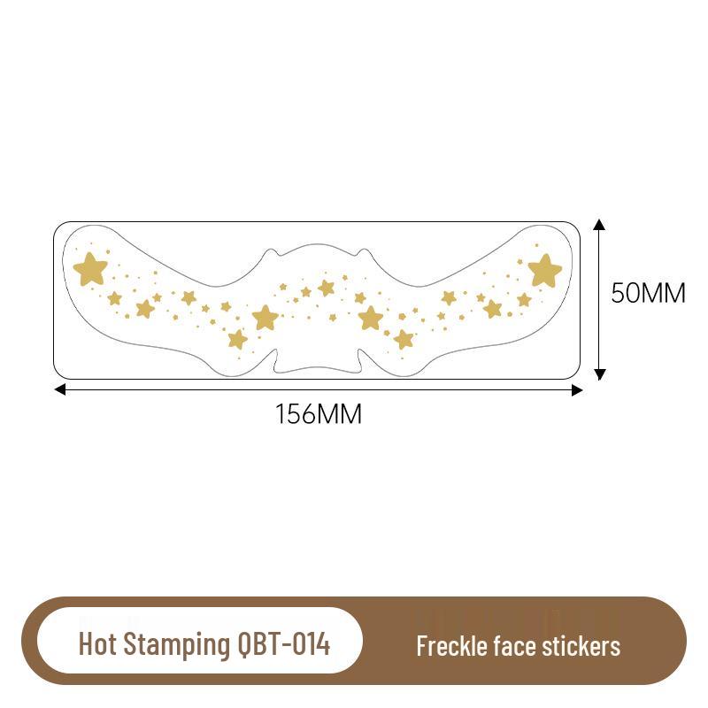 Gold & Silver Glitter Waterproof Christmas Freckle Tattoo Stickers for Party Makeup