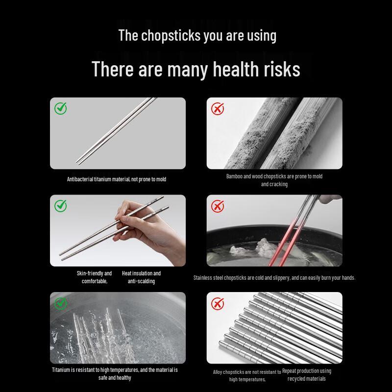 KOBACH Pure Titanium Chopsticks