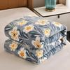Белое цветочное одеяло, роскошное теплое, пушистое, мягкое, уютное фланелевое одеяло для дома, дивана, кресла, декоративное одеяло для спальни, кровати