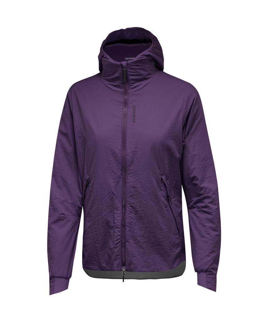 Gorewear Concurve Windstopper Epe Insulated Hooded Jacket Women - Purple Indigo (Women'S) Windproof And Thermal Outerwear