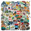 50PCS Forest Outdoor Hiking Camping Stickers Cartoon Decal Skateboard Phone Laptop Car Luggage Bike Cool Waterproof Sticker