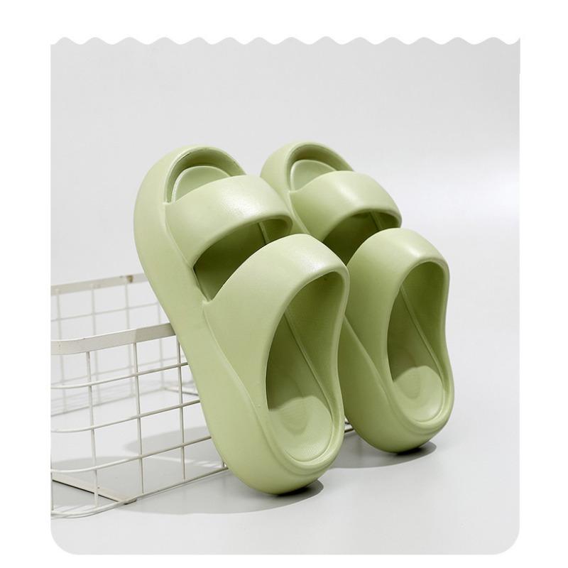 Домашние тапочки из ЭВА на толстой подошве для женщин летом, домашние прохладные тапочки для ног без запаха для использования на открытом воздухе