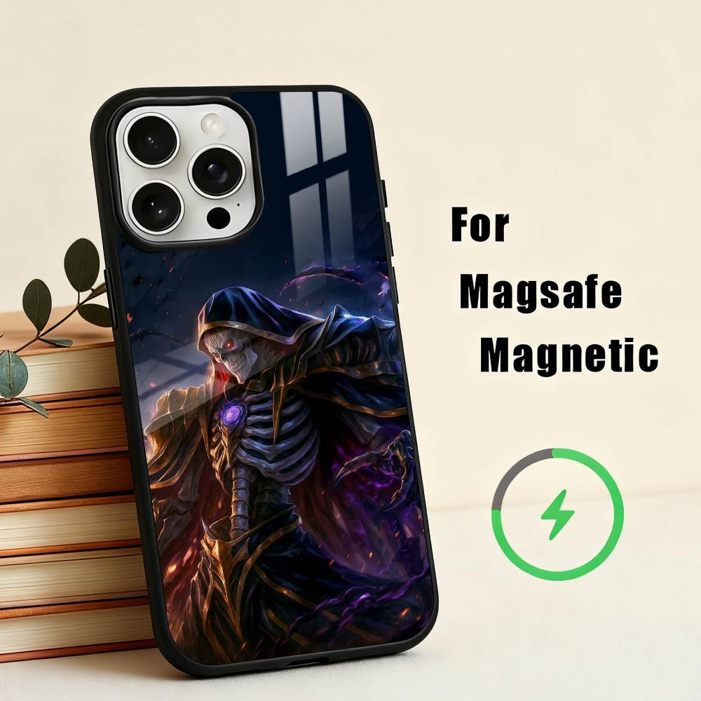 Чехол для телефона с аниме O-Overlord-D для iPhone 17,16,15,14,13,12,Plus,Pro,Max для Magsafe Магнитная Беспроводная Зарядка